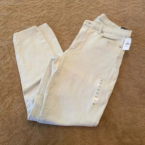 NWT gap stretch skinny ankle jeans sky blue 31 light indigo mid rise new pale